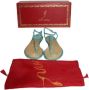 René Caovilla Pre-owned Silk sandals Blue Dames - Thumbnail 4
