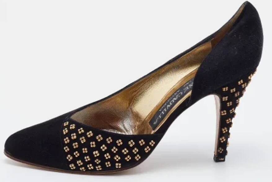 René Caovilla Pre-owned Suede heels Black Dames
