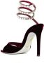 René Caovilla Rode Velvet Cleo Spark Sandalen - Thumbnail 2