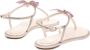 René Caovilla Roze Leren Sandalen - Thumbnail 2