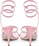 René Caovilla Roze Leren Sandalen Made in Italy Pink Dames - Thumbnail 3