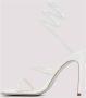 René Caovilla Elegante Ivoor Satijnen Sandalen Gray Dames - Thumbnail 6