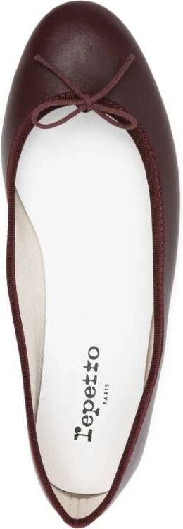 Repetto Donkerrode Boog Platte Schoenen