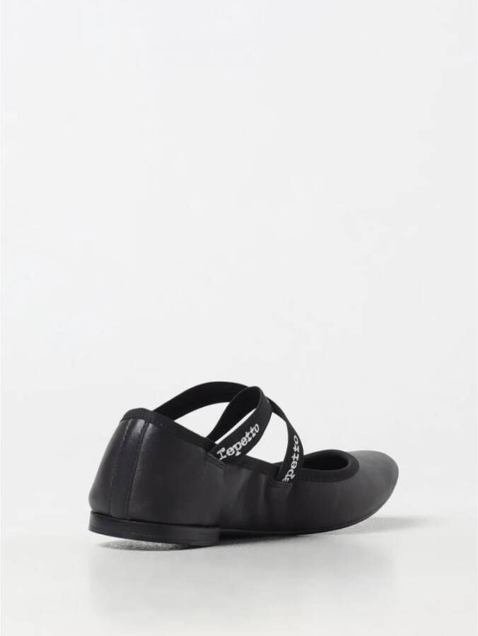 Repetto Zwarte platte ballerina schoenen voor vrouwen