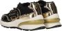 Replay Athena JR 10 chunky sneakers zwart goud Meisjes Synthetisch Meerkleurig 37 - Thumbnail 6