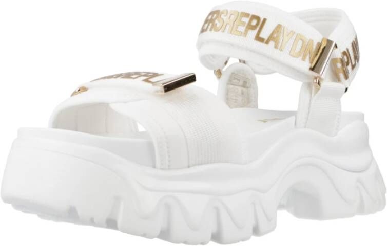 Replay Flat Sandals White Dames