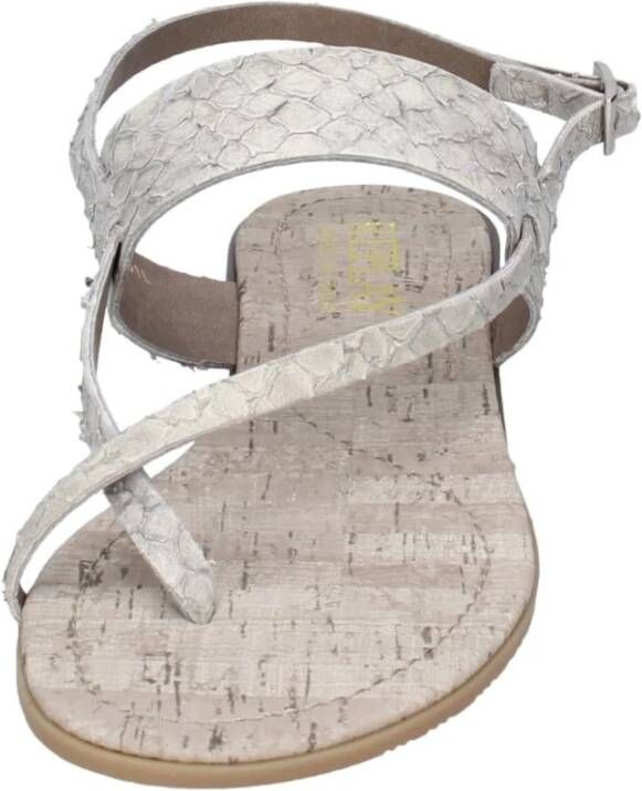 Replay Leren Damessandalen Beige Dames