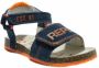 REPLAY Quad suède sandalen blauw oranje - Thumbnail 5