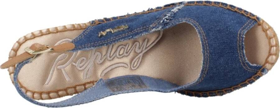 Replay Wedges Blue Dames