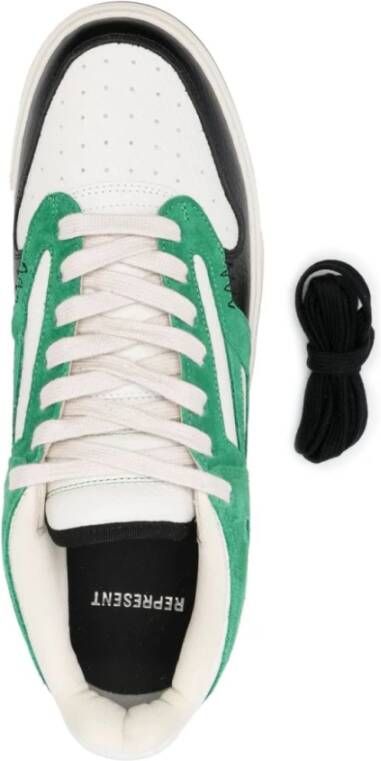Represent Island Green Vintage White Black Reptor Sneakers Meerkleurig Heren