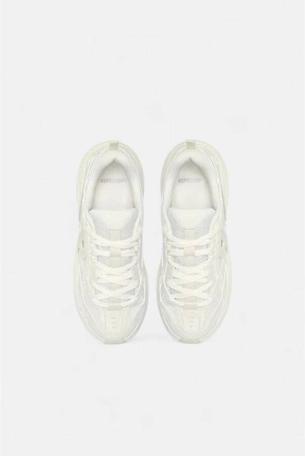 Represent Mesh Runner Sneakers White Heren