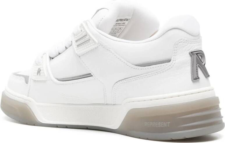 Represent Witte Leren Studio Sneakers White Heren