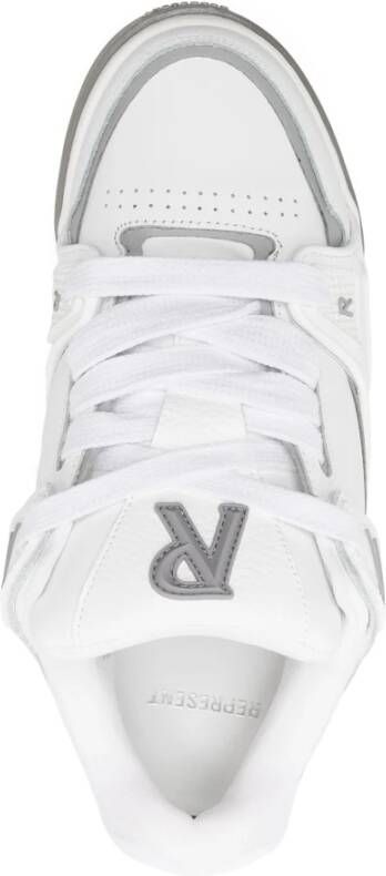 Represent Witte Leren Studio Sneakers White Heren