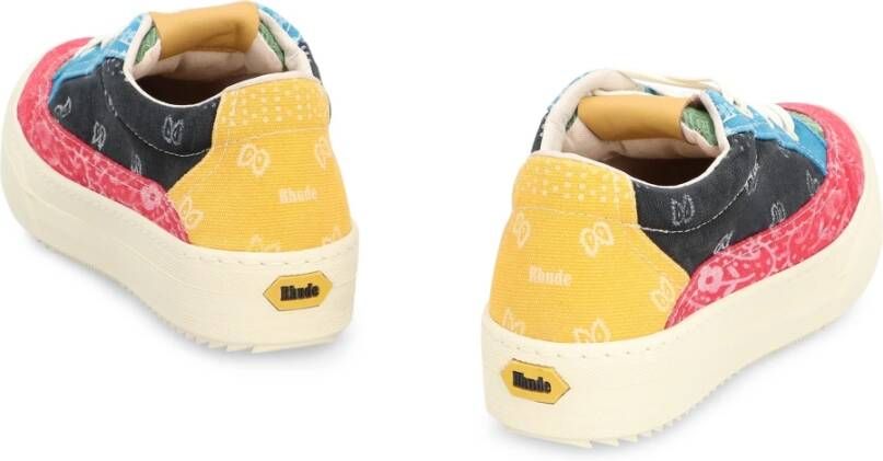 Rhude Bandana Patchwork Low-Top Sneakers