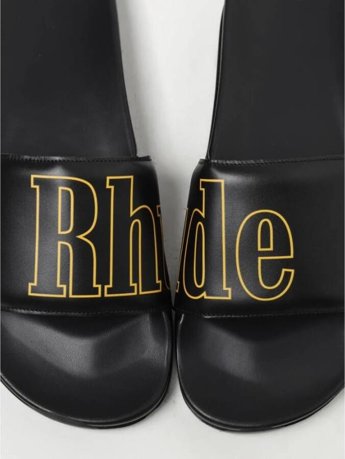 Rhude Casual leren slippers