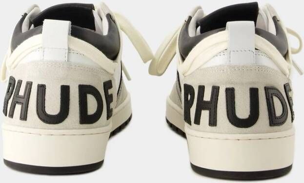 Rhude Lage Leren Sneakers Wit Groen Multicolor Heren