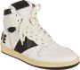 Rhude Rhecess Hi Sneakers Leer Wit Zwart White Heren - Thumbnail 5
