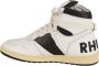 Rhude Rhecess Hi Sneakers Leer Wit Zwart White Heren - Thumbnail 6