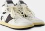 Rhude Rhecess Hi Sneakers Leer Wit Zwart White Heren - Thumbnail 2