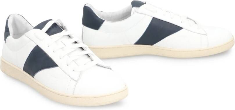 Rhude Vintage Court Leren Lage Sneakers White Heren