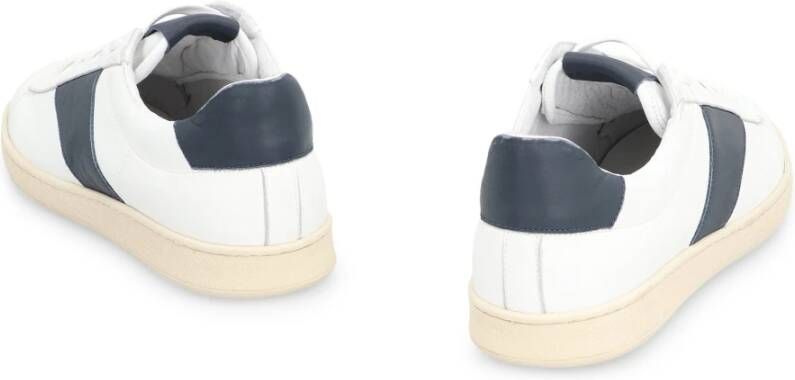 Rhude Vintage Court Leren Lage Sneakers White Heren
