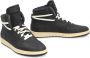 Rhude Vintage Leren High-Top Sneakers Black Heren - Thumbnail 2