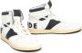 Rhude Vintage Leren High-Top Sneakers White Heren - Thumbnail 2