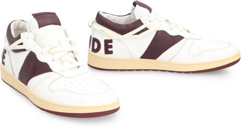 Rhude Vintage Leren Lage Sneakers White Heren