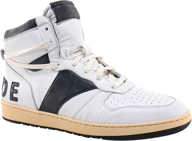Rhude Vintage Leren Sneakers White Heren