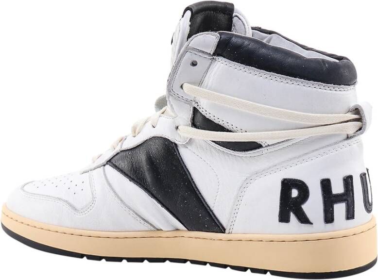 Rhude Vintage Leren Sneakers White Heren