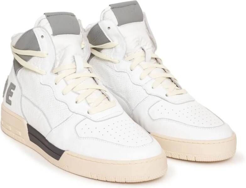 Rhude Vintage Witte Leren Sneakers White Heren