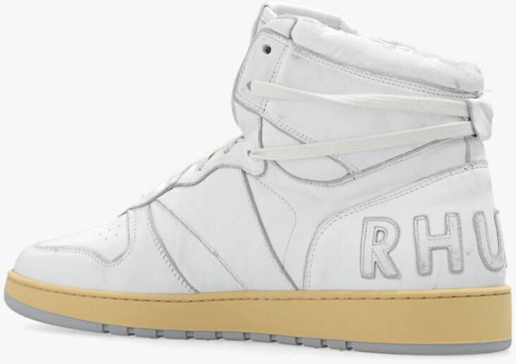 Rhude Witte lederen reheaks sneakers Wit Heren