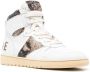 Rhude Witte Panelled High-Top Sneakers White Heren - Thumbnail 4