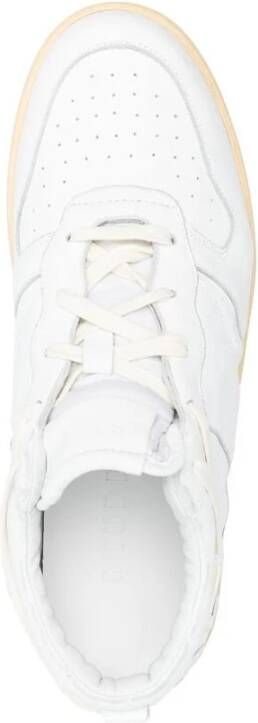 Rhude Witte Sneakers met Geborduurd Logo White Heren