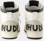 Rhude Witte Zwarte Leren Hi Sneakers White Heren - Thumbnail 3