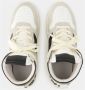 Rhude Witte Zwarte Leren Hi Sneakers White Heren - Thumbnail 4