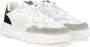 Richmond Witte Leren Sneaker met Suède Details White Heren - Thumbnail 4