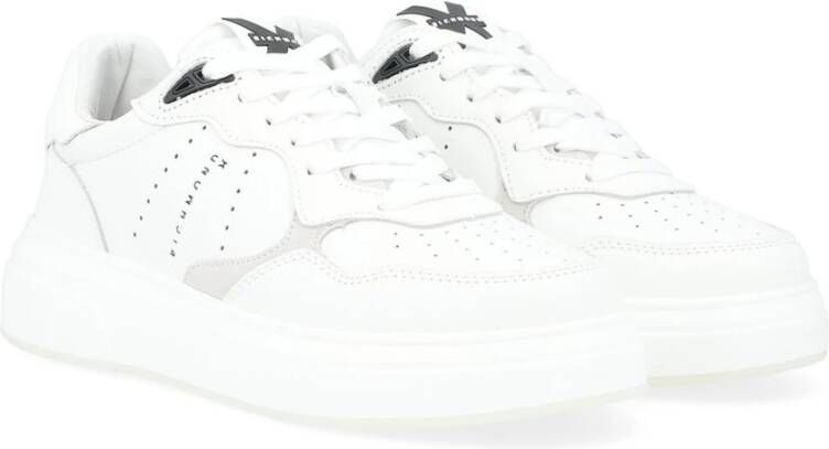 Richmond Witte Leren Sneaker White Heren