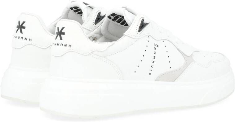 Richmond Witte Leren Sneaker White Heren