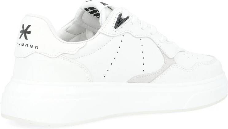 Richmond Witte Leren Sneaker White Heren