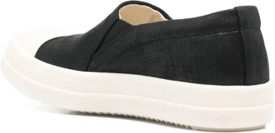 Rick Owens Black Shadow Sneakers met rubberen zool