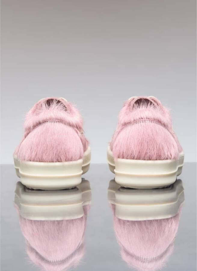 Rick Owens Bont & Suède Vintage Sneakers Pink Dames