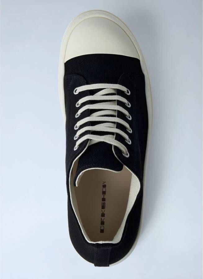 Rick Owens Denim Weave Low-Top Sneakers
