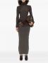 Rick Owens Donkere stofzuiger Pilaar Rok - Thumbnail 2