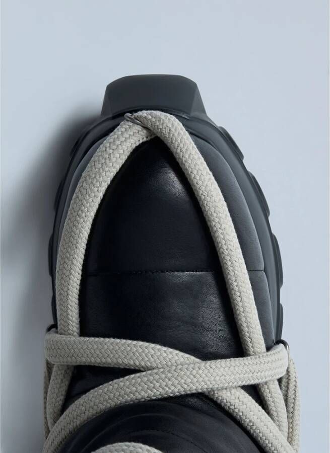 Rick Owens Gewatteerde leren tractorlaarzen