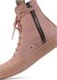 Rick Owens Gewaxte Hoge Sneakers Pink Dames - Thumbnail 4
