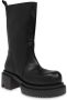 Rick Owens Hakken leren laarzen Black Heren - Thumbnail 9