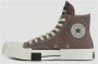 Rick Owens Grijze Canvas High-Top Sneakers Gray - Thumbnail 6