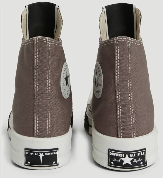 Rick Owens Hoge Canvas Sneakers Bruin Unisex