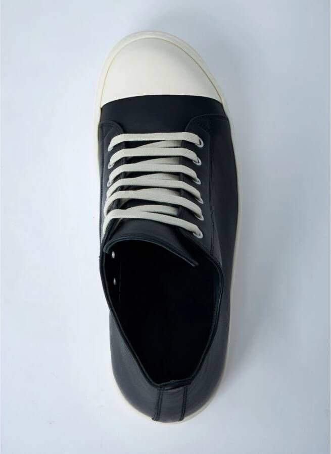 Rick Owens Italiaanse Leren Lage Sneakers
